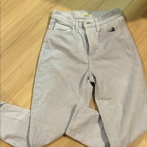 Levi's Women's Corduroy Light Blue Straight Leg Jeans